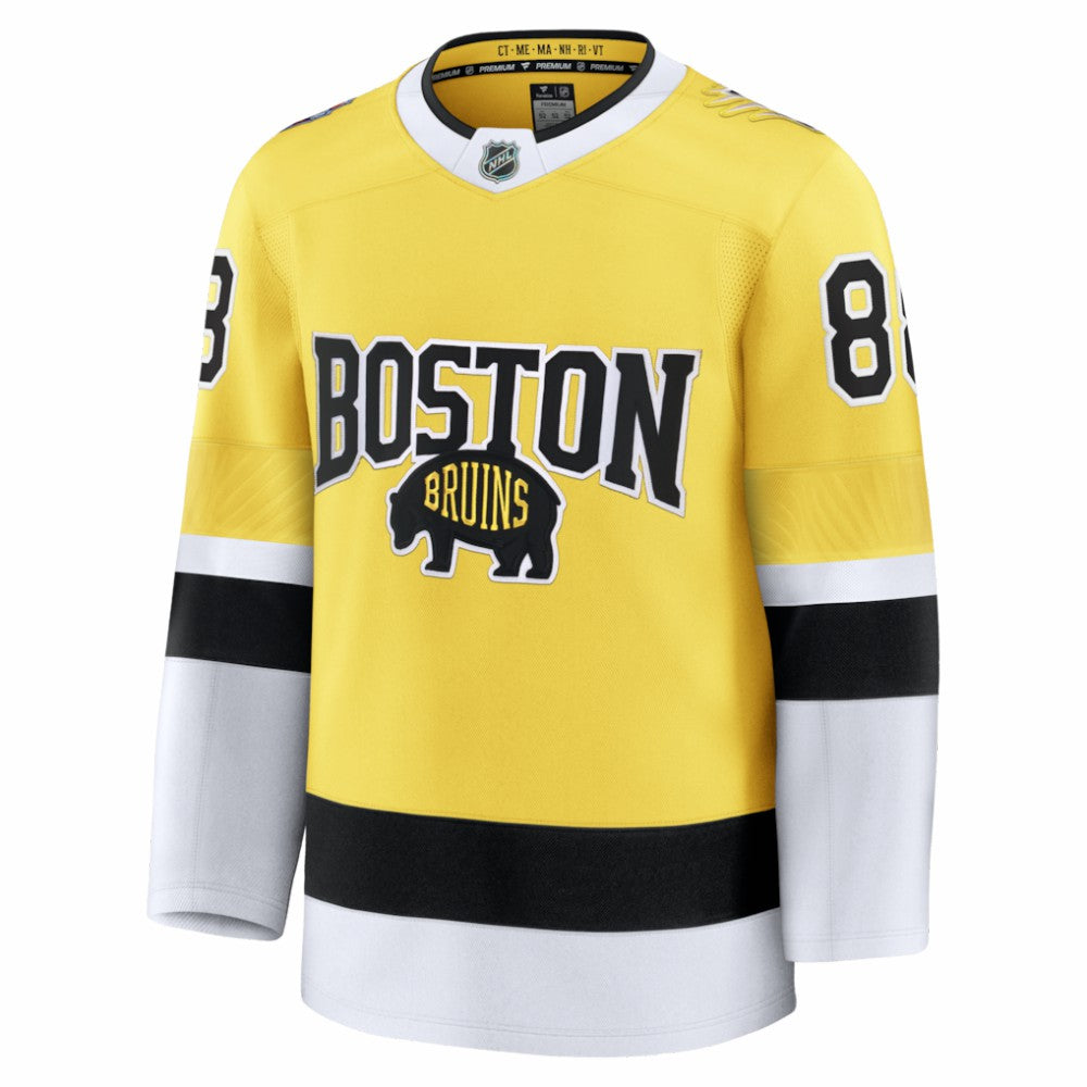 David Pastrnak Boston Bruins Fanatics 2026 NHL Stadium Series Premium Jersey - Gold - NHL 2001644557