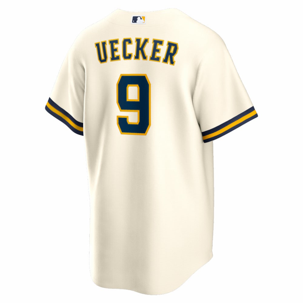 Bob Uecker Milwaukee Brewers Nike Home Retired Player Replica Jersey - Cream - Nike Online