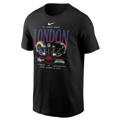 Nike Los Angeles Rams vs. Jacksonville Jaguars International Games London 2025 T-Shirt Black