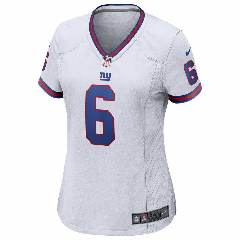 Nike Jaxson Dart New York Giants Women's Alternate Vintage White Game Jersey White