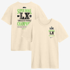 Nike Seattle Seahawks Super Bowl LX Champions Long Ball T-Shirt Natural