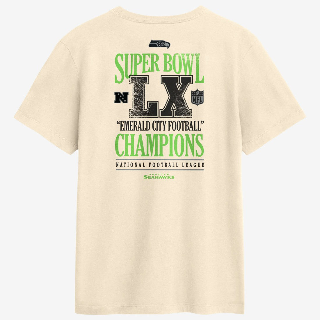 Nike Seattle Seahawks Super Bowl LX Champions Long Ball T-Shirt Natural