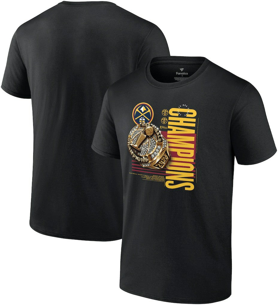 Denver Nuggets 2023 NBA Finals Champions Slam Bling Ring T-Shirt Black | Fanatics outlet