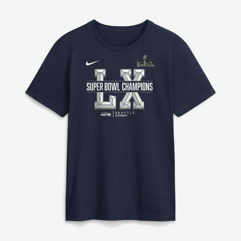 Nike Seattle Seahawks Super Bowl LX Champions Sacrifice T-Shirt College Navy