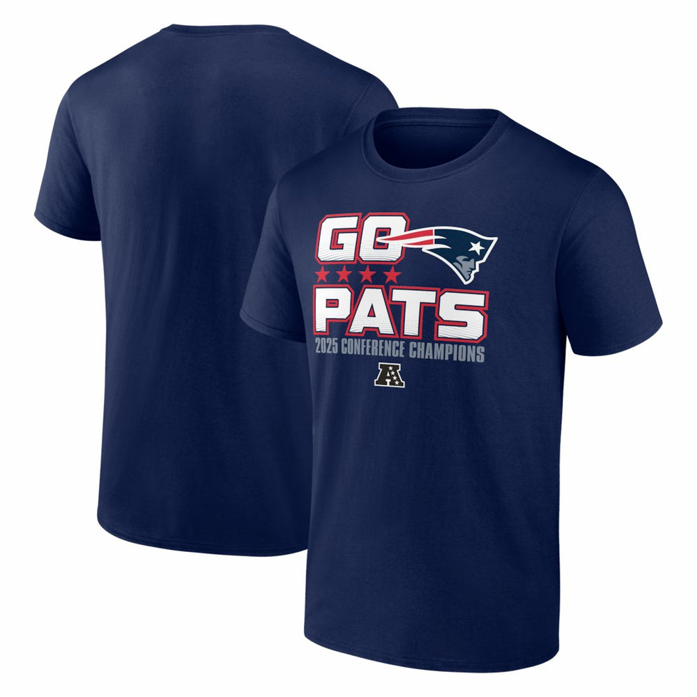 Fanatics New England Patriots 2025 AFC Champions Hometown T-Shirt Navy