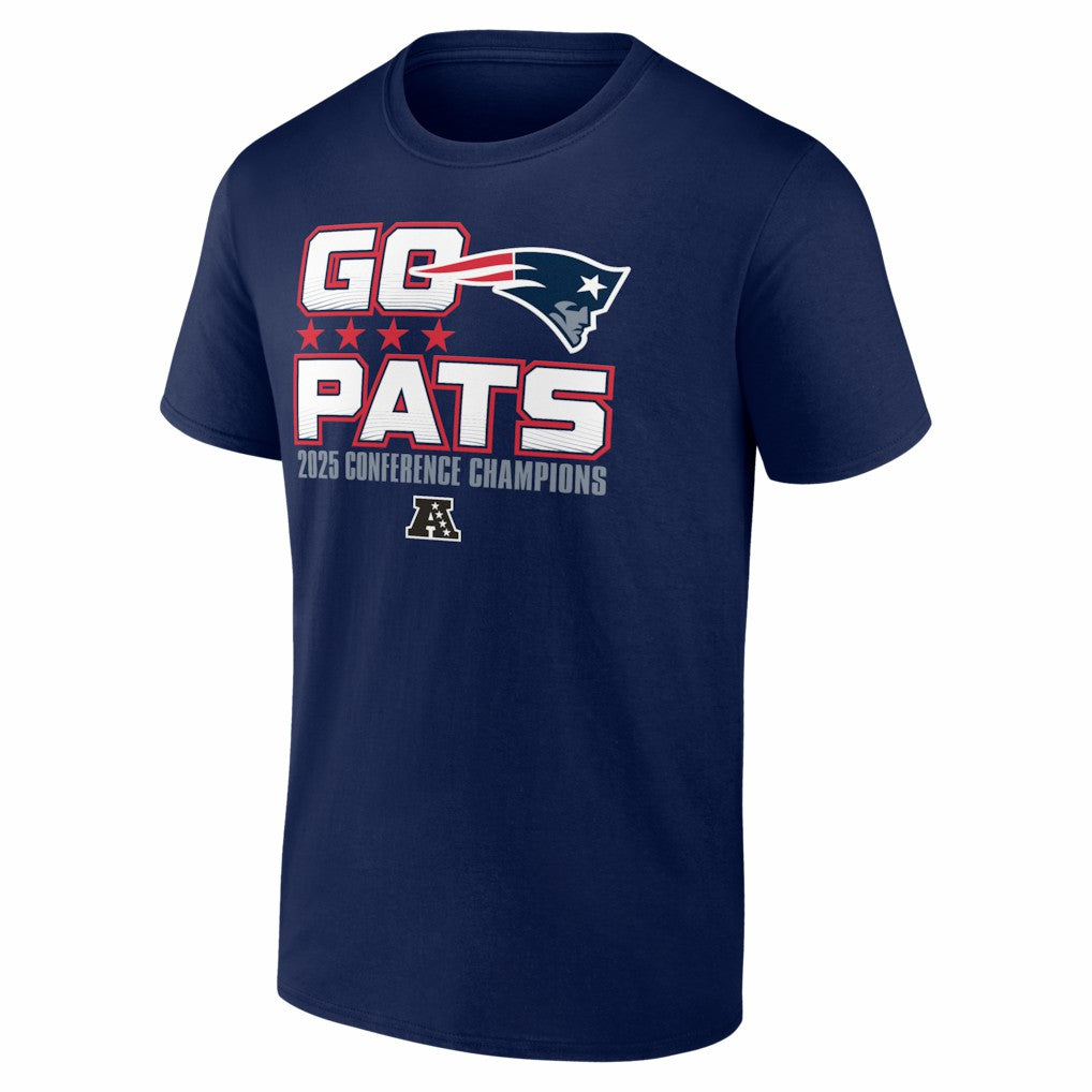 Fanatics New England Patriots 2025 AFC Champions Hometown T-Shirt Navy