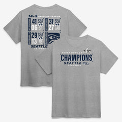 Fanatics Seattle Seahawks Super Bowl LX Champions Counting Points Score T-Shirt Steel