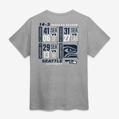 Fanatics Seattle Seahawks Super Bowl LX Champions Counting Points Score T-Shirt Steel