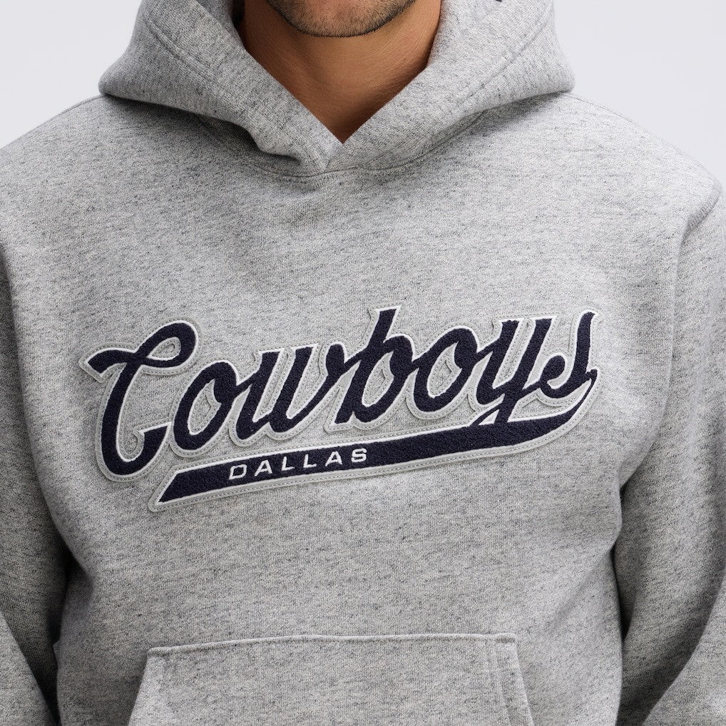 Fanatics Dallas Cowboys IconicFleece Tipped Hoodie Heather Gray