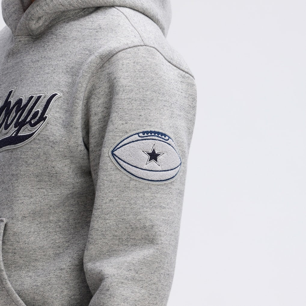 Fanatics Dallas Cowboys IconicFleece Tipped Hoodie Heather Gray