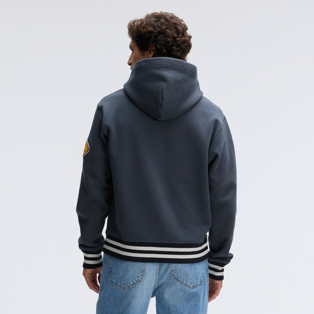 Fanatics Pittsburgh Steelers IconicFleece Tipped Hoodie Charcoal