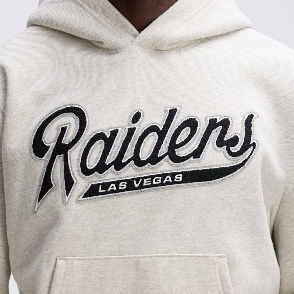 Fanatics Las Vegas Raiders IconicFleece Tipped Hoodie Oatmeal