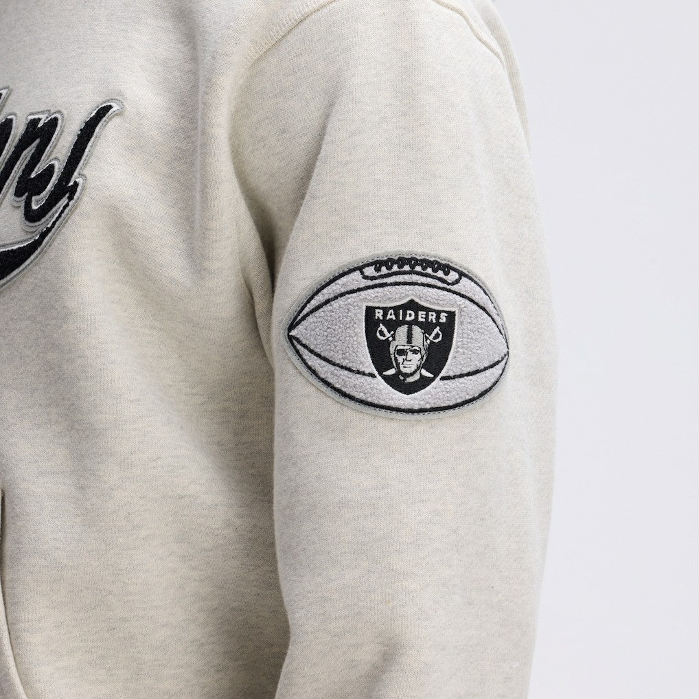 Fanatics Las Vegas Raiders IconicFleece Tipped Hoodie Oatmeal