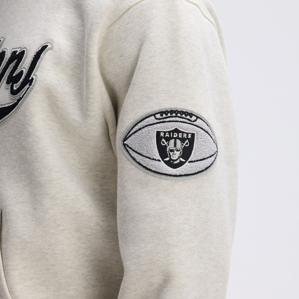Fanatics Las Vegas Raiders IconicFleece Tipped Hoodie Oatmeal