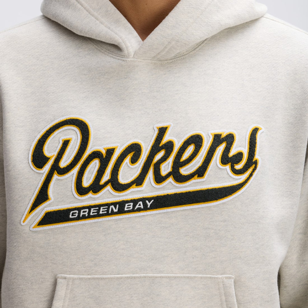 Fanatics Green Bay Packers IconicFleece Tipped Hoodie Oatmeal