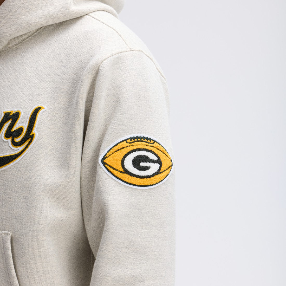Fanatics Green Bay Packers IconicFleece Tipped Hoodie Oatmeal