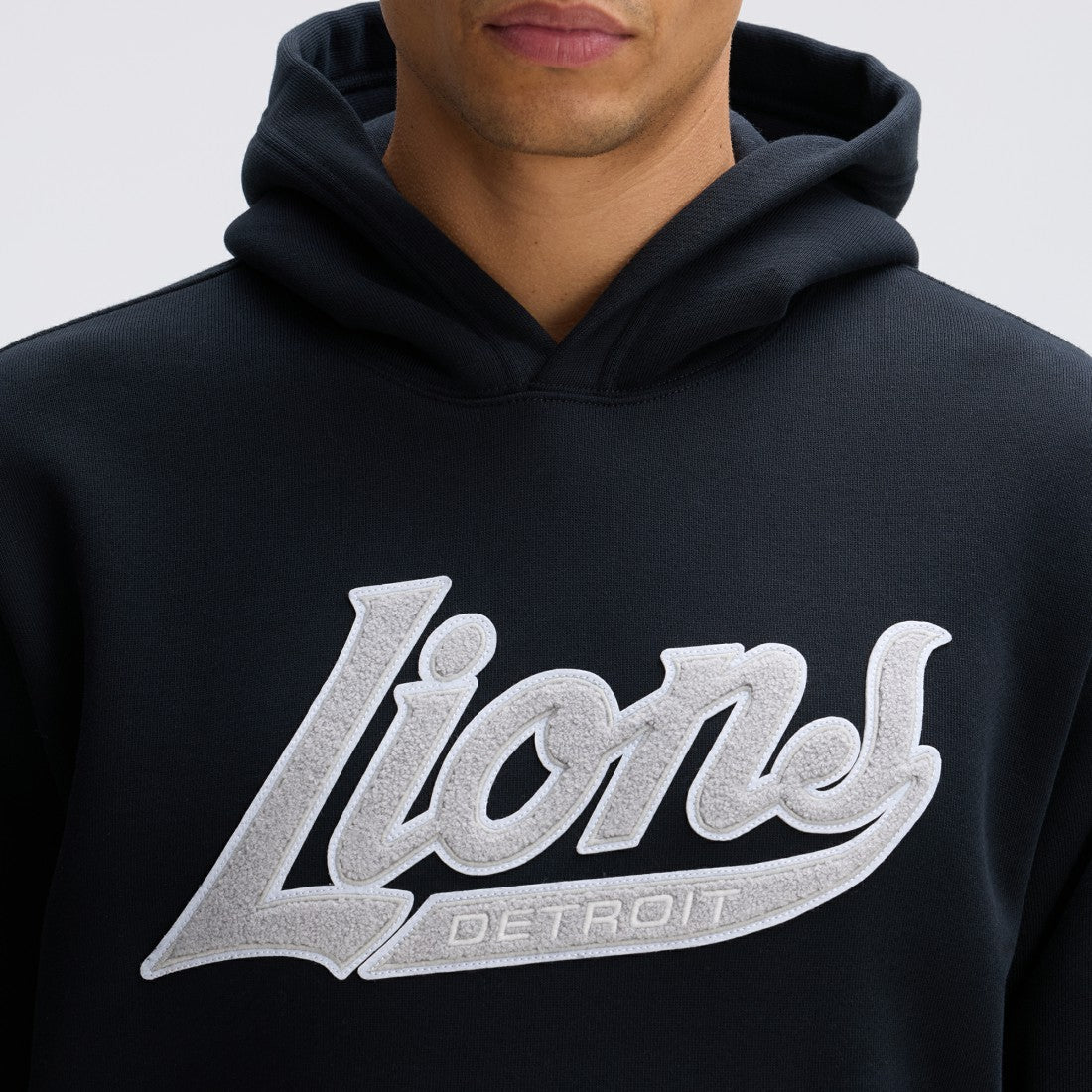 Fanatics Detroit Lions IconicFleece Tipped Hoodie Black