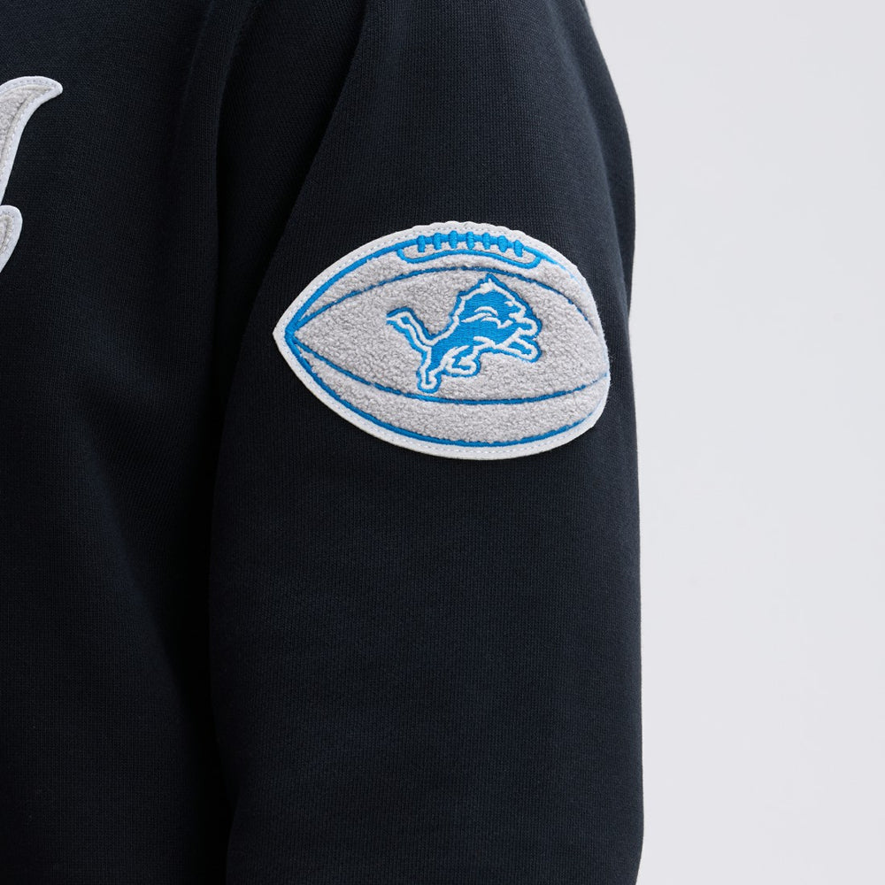 Fanatics Detroit Lions IconicFleece Tipped Hoodie Black
