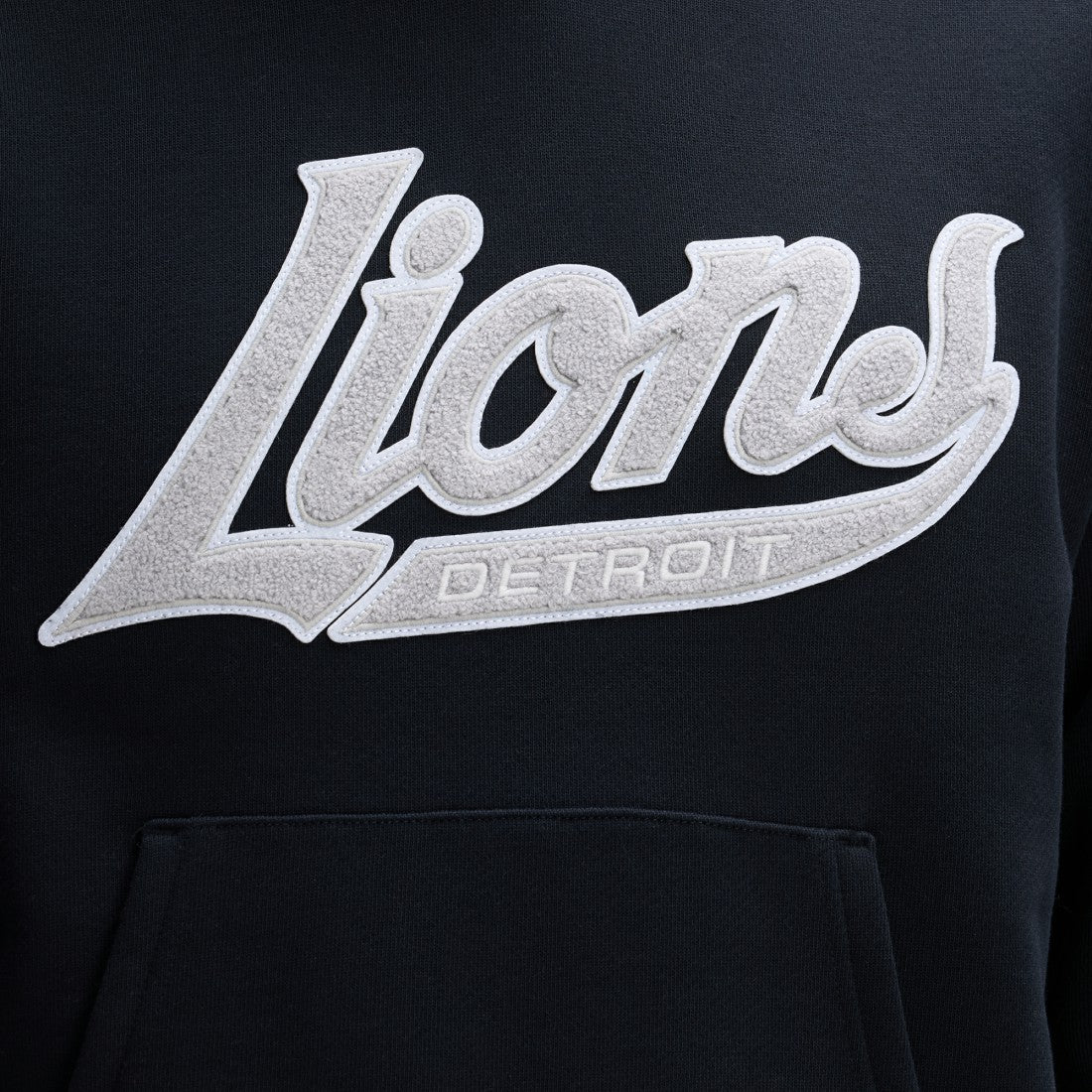 Fanatics Detroit Lions IconicFleece Tipped Hoodie Black