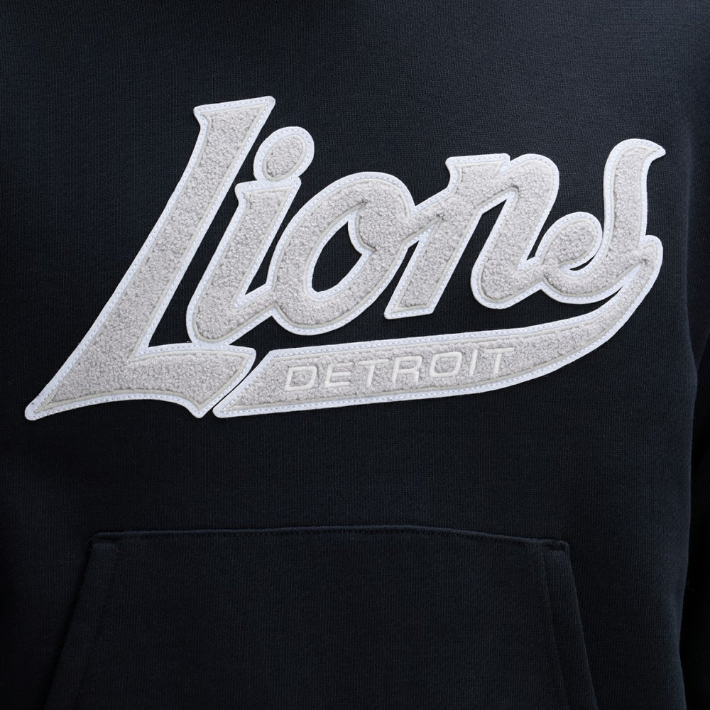 Fanatics Detroit Lions IconicFleece Tipped Hoodie Black