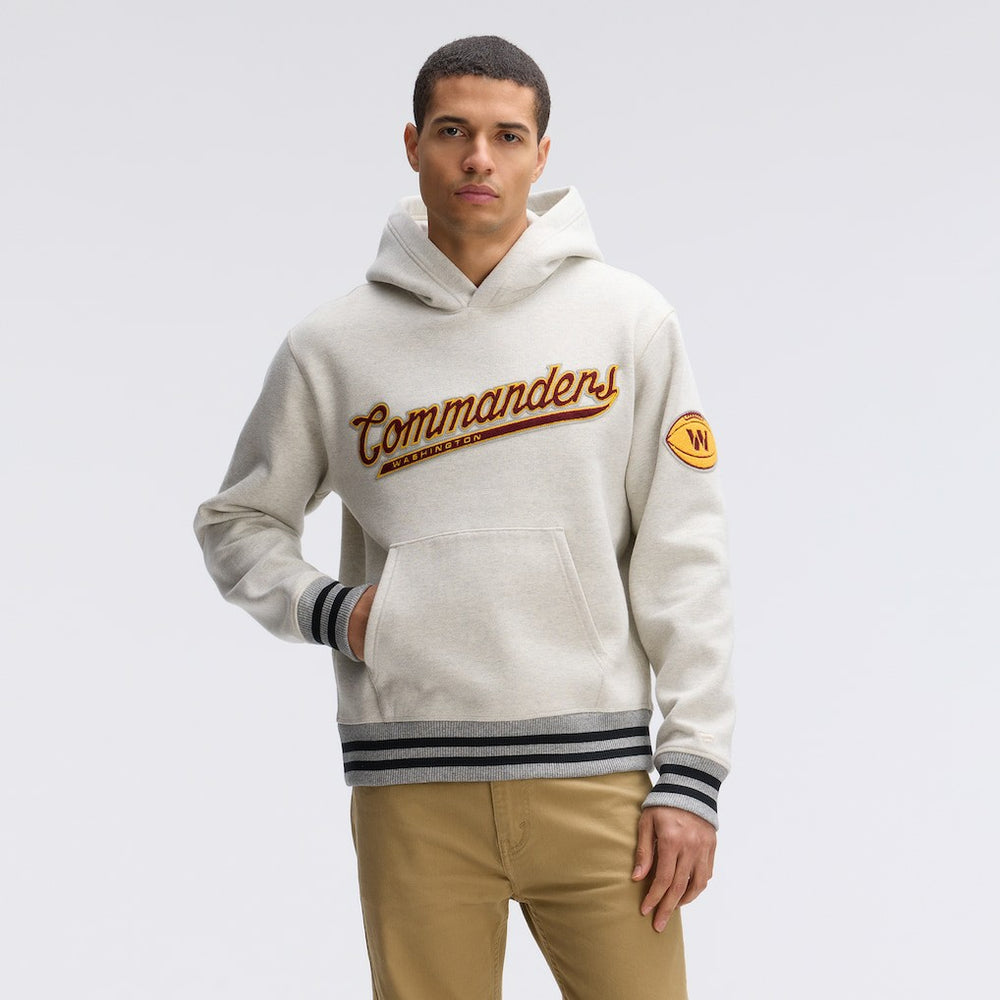 Fanatics Washington Commanders IconicFleece Tipped Hoodie Oatmeal