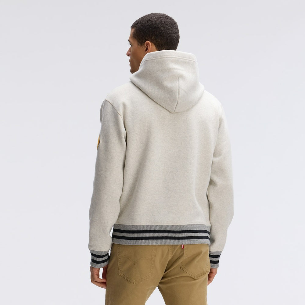 Fanatics Washington Commanders IconicFleece Tipped Hoodie Oatmeal
