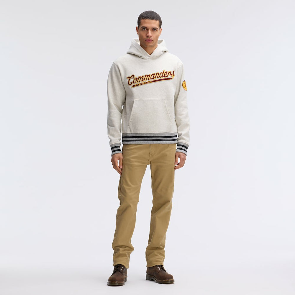 Fanatics Washington Commanders IconicFleece Tipped Hoodie Oatmeal