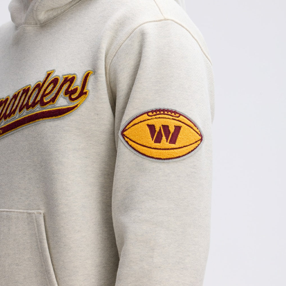 Fanatics Washington Commanders IconicFleece Tipped Hoodie Oatmeal