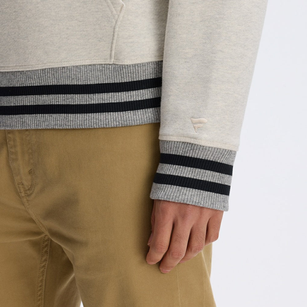 Fanatics Washington Commanders IconicFleece Tipped Hoodie Oatmeal
