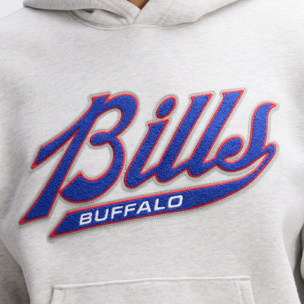 Fanatics Buffalo Bills IconicFleece Tipped Hoodie Heather Gray