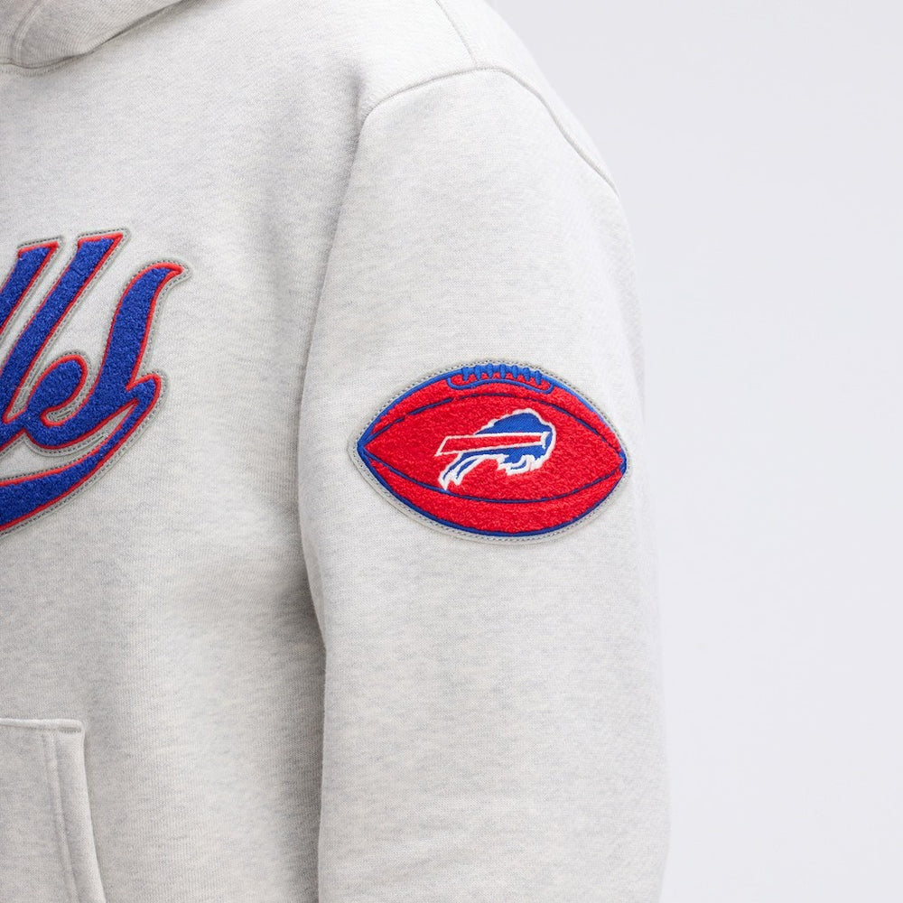 Fanatics Buffalo Bills IconicFleece Tipped Hoodie Heather Gray