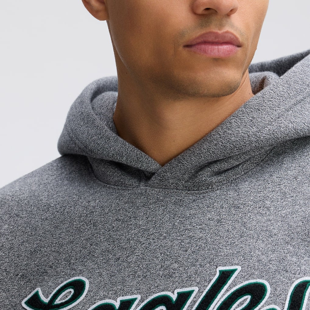 Fanatics Philadelphia Eagles IconicFleece Tipped Hoodie Athletic Heather Gray