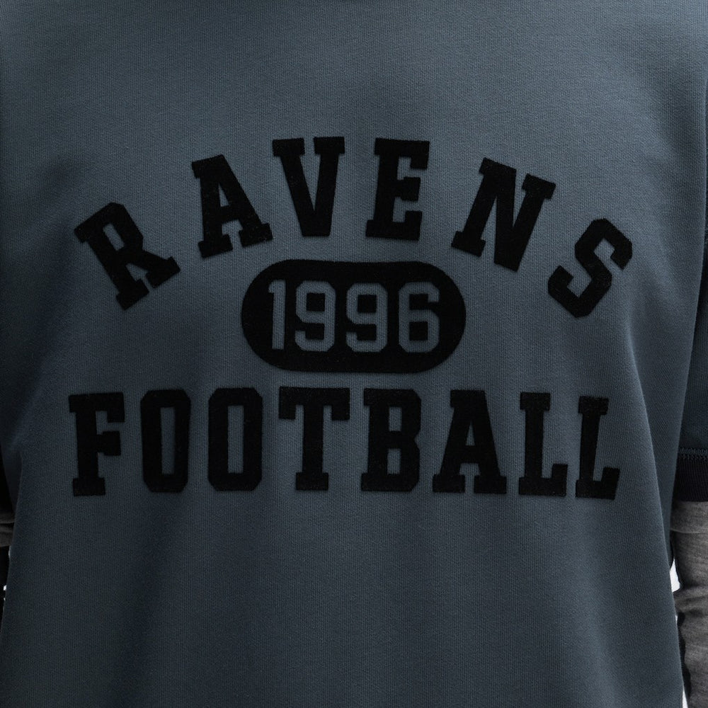 Fanatics Baltimore Ravens IconicFleece Short Sleeve Sweatshirt Charcoal