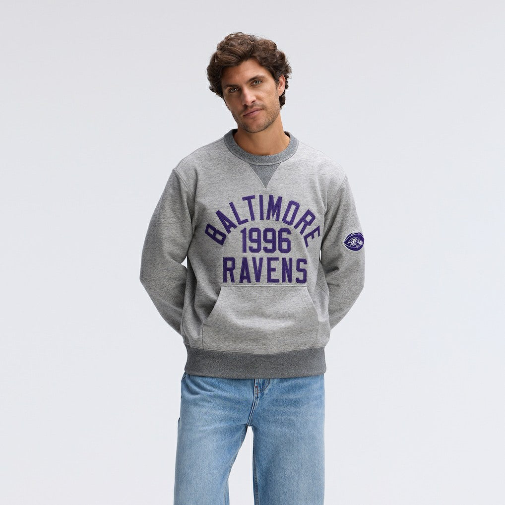 Fanatics Baltimore Ravens IconicFleece Pocket Sweatshirt Heather Gray