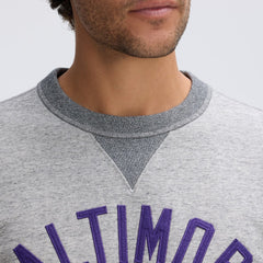 Fanatics Baltimore Ravens IconicFleece Pocket Sweatshirt Heather Gray