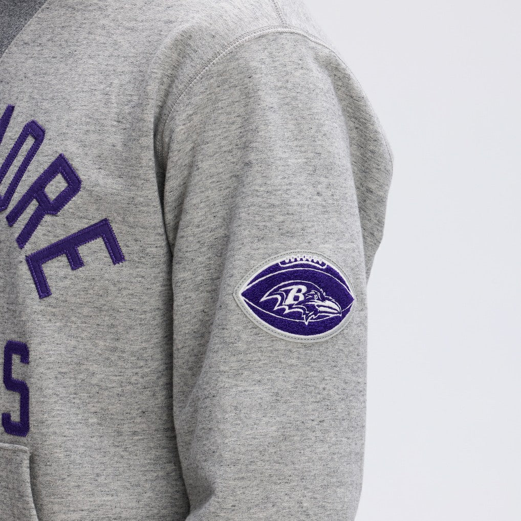 Fanatics Baltimore Ravens IconicFleece Pocket Sweatshirt Heather Gray