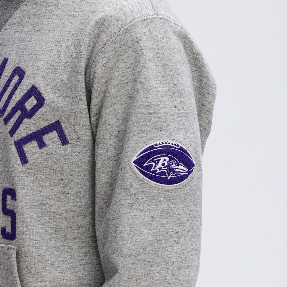 Fanatics Baltimore Ravens IconicFleece Pocket Sweatshirt Heather Gray