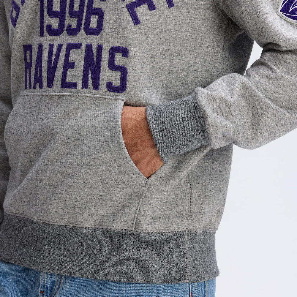 Fanatics Baltimore Ravens IconicFleece Pocket Sweatshirt Heather Gray