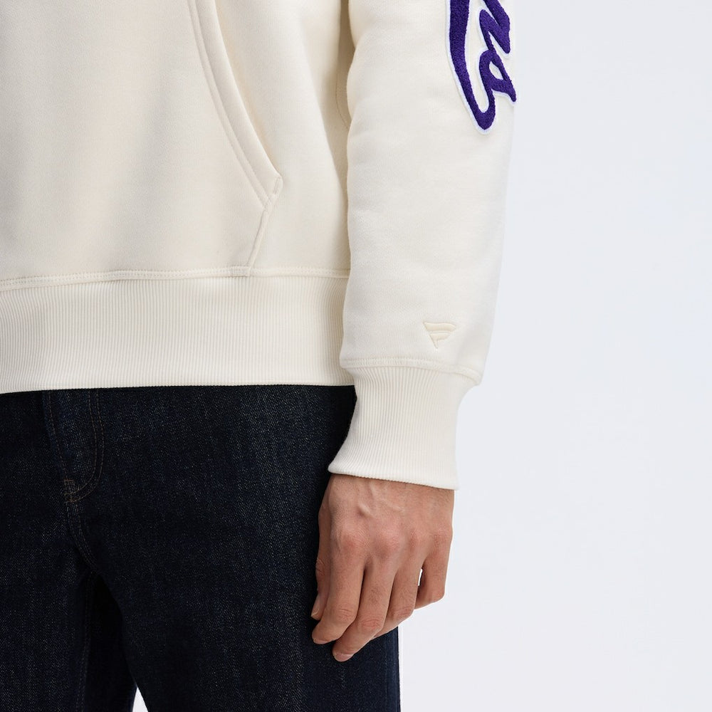 Fanatics Baltimore Ravens IconicFleece Letterman Hoodie Oatmeal