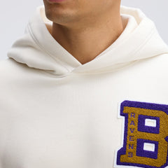 Fanatics Baltimore Ravens IconicFleece Letterman Hoodie Oatmeal