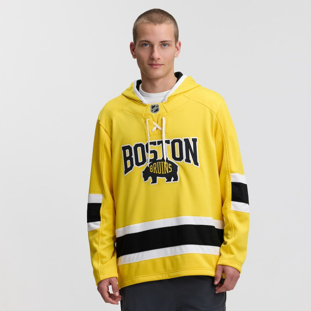 Boston Bruins Fanatics 2026 NHL Stadium Series Lace Up Hoodie - Gold - NHL 2001695423