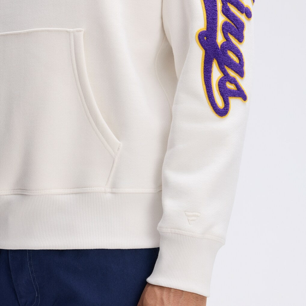 Fanatics Minnesota Vikings IconicFleece Letterman Hoodie Oatmeal