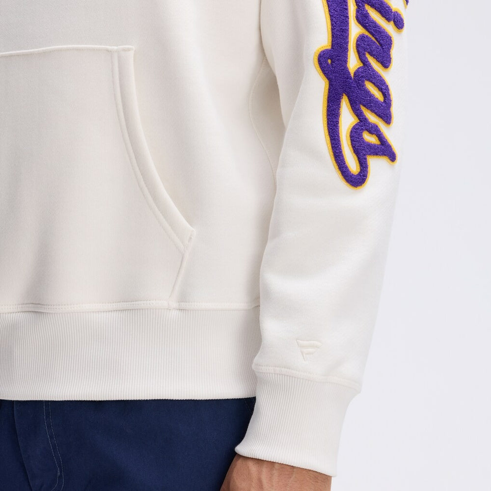 Fanatics Minnesota Vikings IconicFleece Letterman Hoodie Oatmeal
