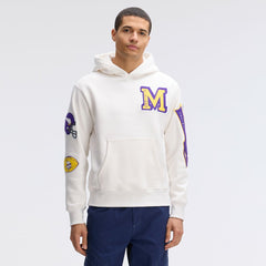 Fanatics Minnesota Vikings IconicFleece Letterman Hoodie Oatmeal