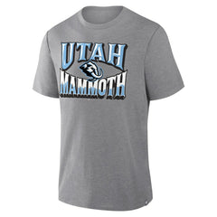 Utah Mammoth Fanatics Tribute Tri-Blend T-Shirt - Heather Gray - NHL 2001700592