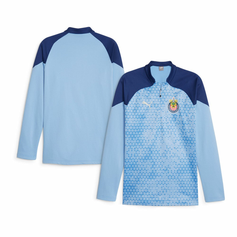 Chivas 2023/24 Quarter-Zip Fleece Top Light Blue - Puma sale