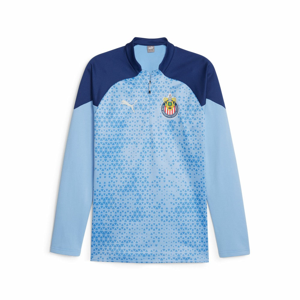 Chivas 2023/24 Quarter-Zip Fleece Top Light Blue - Puma sale