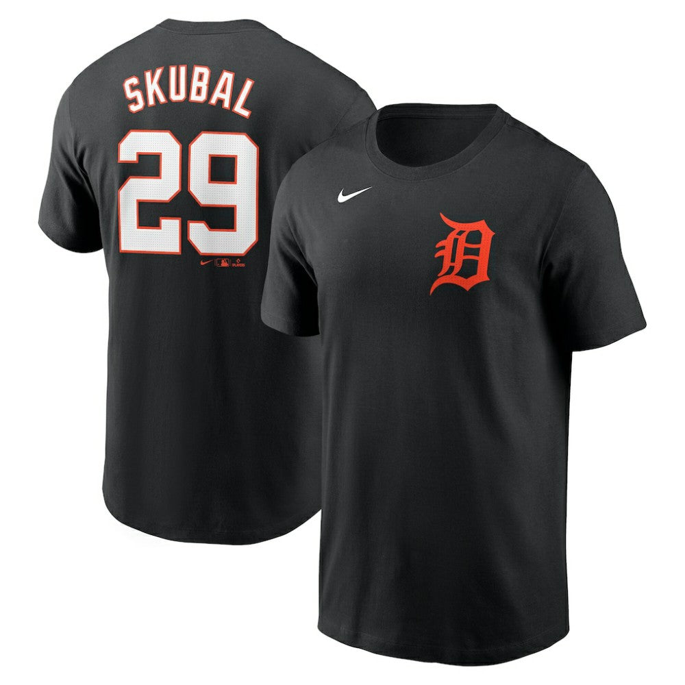 Tarik Skubal Detroit Tigers Nike Fuse Name & Number T-Shirt - Black - Nike Sale