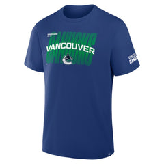 Vancouver Canucks Fanatics Team Vision Legacy T-Shirt - Blue - NHL 2001708547
