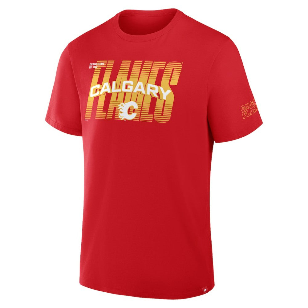 Calgary Flames Fanatics Team Vision Legacy T-Shirt - Red - NHL 2001708572